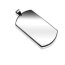 Anhänger DOG TAG   EDELSTAHL GRAVUR möglich  inkl. Kette im Organza Beutel