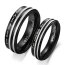 Ehering/ Partner Ring Unisex ONLY LOVE   Edelstahl schwarz   im Etui verschiedene Größen