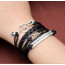 Armband Note Music & Infinity schwarz