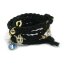 Bettel Armband geflochtenes Leder schwarz