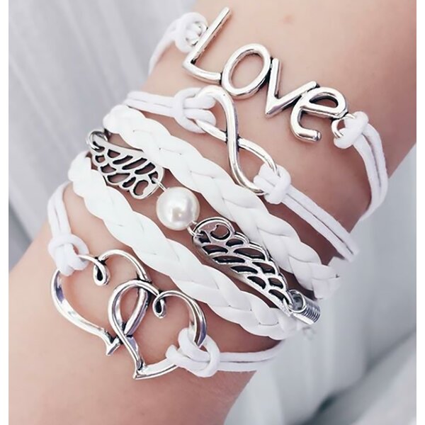 Armband Perlen Flügel & Love, 16,99 €