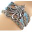 Armband Octopus beige blau