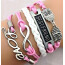 Armband Euly BESTFRIEND rosa weiß