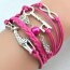 Armband Euly Schlüssel & Giraffe mit Perle pink