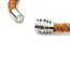 Echt- Lederarmband Classic-Caramel Edelstahl