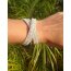 Wickel Lederarmband Strass WHITE