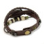 PU Leder Armbanduhr  Vintage SEESTERN  dunkel braun  im Organza Beutel