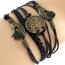 Armband Lebensbaum & Hände LOVE YOU schwarz