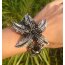 Armband Strass Seestern Tibet Silber schwarz weiß