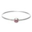 Armreif Charms & Beads Armband Strass Herz fuchsia