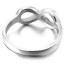 Ring  INFINITY Unendlichkeit 316L  Edelstahl  im Etui