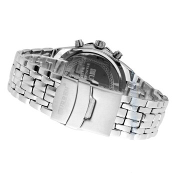 Armbanduhr Silver Star Edelstahl Silber schwarz