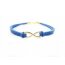 Armband Infinity Schleife blau gold