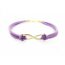 Armband Infinity Schleife flieder gold