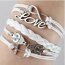 Armband Euly Anker Infinty & Love weiß