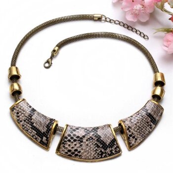 Collier Animal Print Schlange