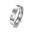 Herrenring 5mm Endless Love silbernfarben aus 316 L Edelstahl mit Zirkonia