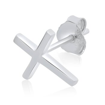 1 Pair Ear Studs Crosses 925 Silver