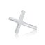 1 Pair Ear Studs Crosses 925 Silver