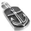 Anhänger Dog Tag Anker  316L  Edelstahl inkl. Kette  im Etui GRAVUR OPTION