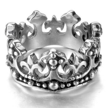 Ring  Krone  316L  Edelstahl  im Etui  Gr. 58 - Durchmesser 18,5 mm