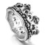 Ring  Krone  316L  Edelstahl  im Etui  Gr. 58 - Durchmesser 18,5 mm