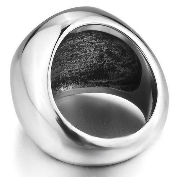 Siegel Ring Anker 316L  Edelstahl  im Etui  Gr. 70 - Durchmesser 22,3 mm