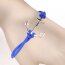 Armband Marine Lady blau im weißen Organza Beutel