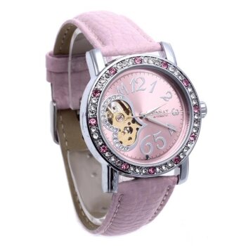 Damen Armbanduhr Heartbeat Mechanisch Automatik Skelett...