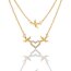 Collier Follow Your Heart Zirkonias mit vergoldet im Schmuck Beutel