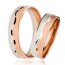 SET Eheringe / Trauringe "Loving You" 5 mm in Rosegold/ Weißgold im Etui mit Gravur