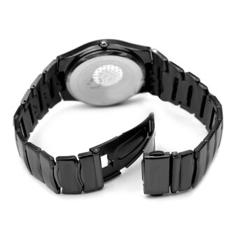 Armbanduhr Unisex Black is Back Edelstahl schwarz