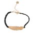 Armband FEDER gold schwarz