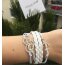 Armband Infinity LOVE ANKER Strass Silber weiß