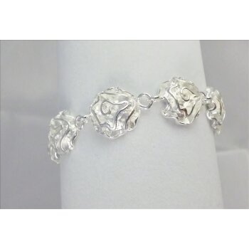 Armband  Rose Silber im Organza Beutel