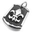 Anhänger Dog Tag Fleur de Lis  316L  Edelstahl inkl. Kette  im Etui GRAVUR OPTION