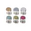 1 Fake Plug Color Glam Edelstahl  - Farbwahl - silber metallic Glitzer