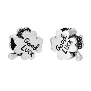 Perle Good Luck mit 925 Silber versilbert im Schmuck Beutel