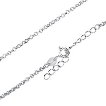 Herz Collier Pfote Zirkonias mit Teil vergoldet inkl. Gliederkette 925 Silber im Etui