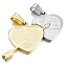 Partnerketten Herz I LOVE YOU FOR LIFE  Edelstahl gold silber inkl. Ketten im Etui GRAVUR OPTION