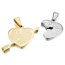 Partnerketten Herz I LOVE YOU FOR LIFE  Edelstahl gold silber inkl. Ketten im Etui GRAVUR OPTION