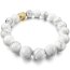 Armband Mala goldener BUDDA Howlith Perlen