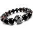 Armband Drache Mala Tigerauge & Achat Onyx Perlen schwarz im Schmuck Etui