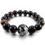 Armband Drache Mala Tigerauge & Achat Onyx Perlen schwarz im Schmuck Etui