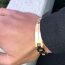 Armband NAMENSSTEG gold aus 316 L Edelstahl Gravur Option  im Schmuck Etui