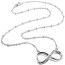 Collier Infinity mit Zirkonias  316L Edelstahl im Etui