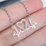 Collier LOVE PULS  Herzchen mit  Zirkonias aus 925 Silber im Etui