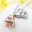 Partnerketten Herzen Your Love completes me aus 925  Silber mit Rosegold Teil vergoldet  inkl. Ketten im Etui