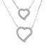 Collier Glam Hearts Herzchen mit  Zirkonias aus 925 Silber im Etui