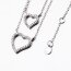 Collier Glam Hearts Herzchen mit  Zirkonias aus 925 Silber im Etui